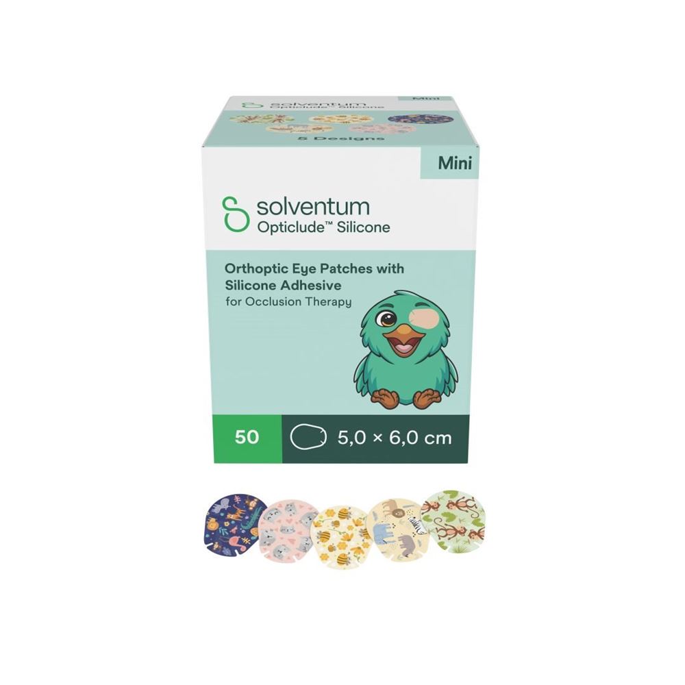 Solventum Opticlude Mini 5x6cm Silicone 2737Pg Box 50 Stk