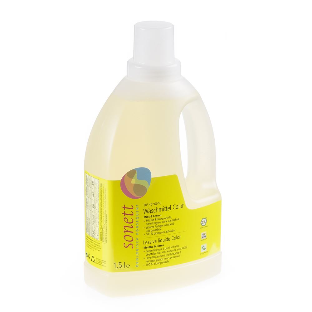 Sonett Waschmittel Color 20°- 60°C Mint Lemon 1.5 lt