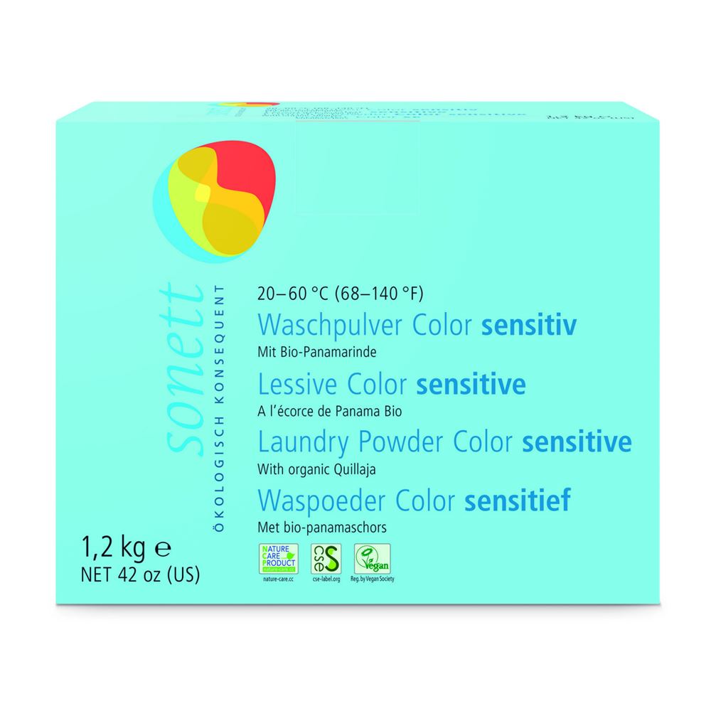 Sonett Waschpulver Color sensitiv 20° 40° 60° 1.2 kg