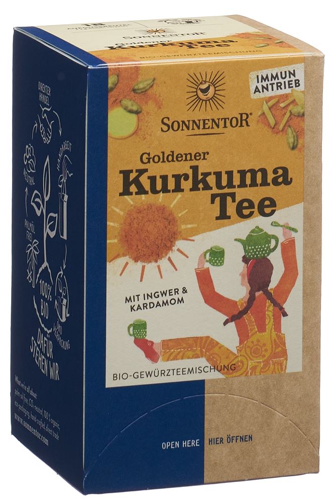 Sonnentor Goldener Kurkuma Tee Beutel 18 Stück