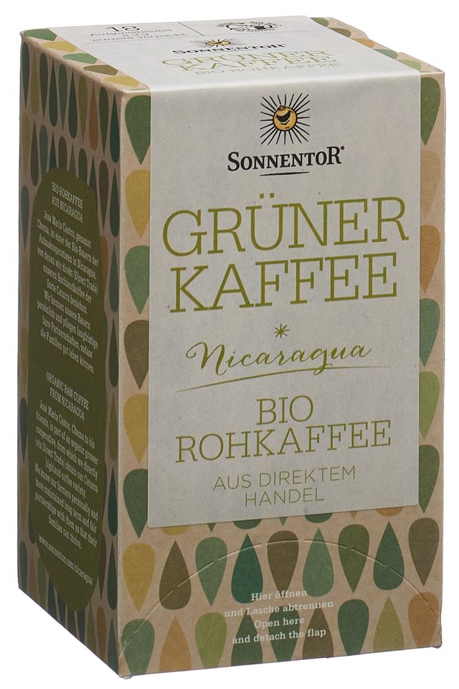 Sonnentor Grüner Kaffee Beutel 18 Stück