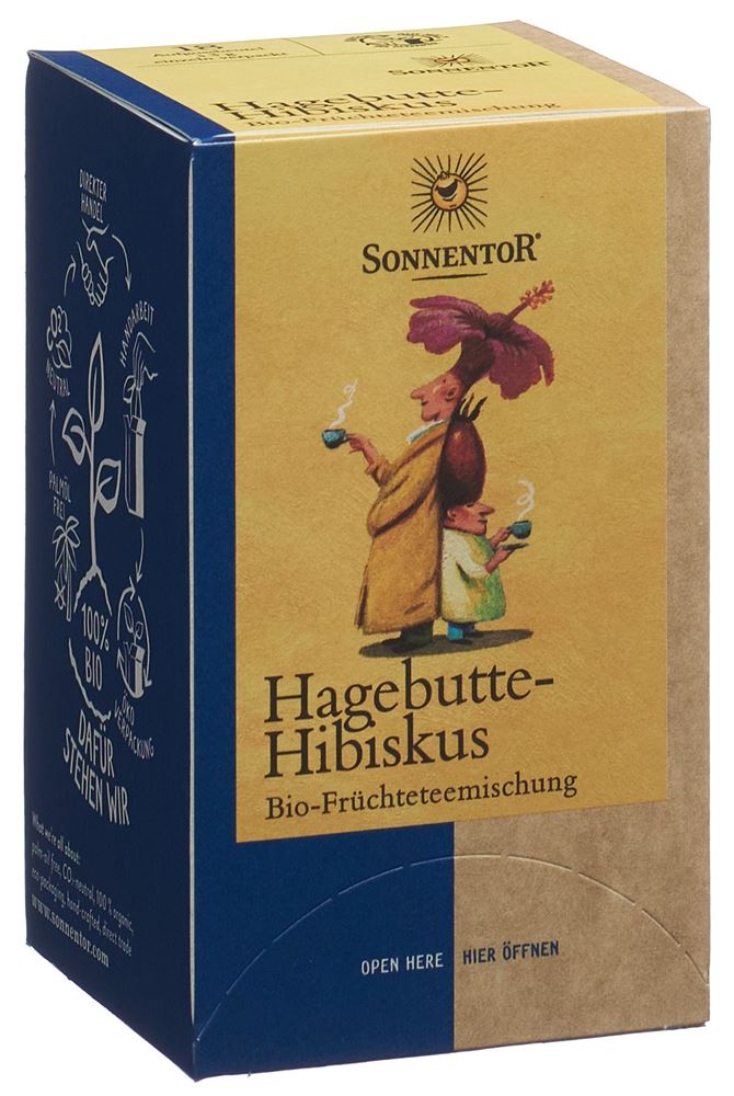 Sonnentor Hagebutte Hibiskus Tee 18 Beutel 3 G