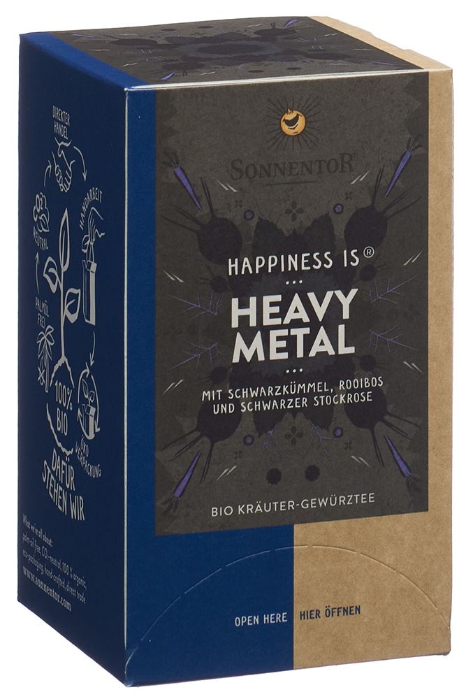 Sonnentor Happiness Is Heavy Metal Tee Beutel 18 Stück