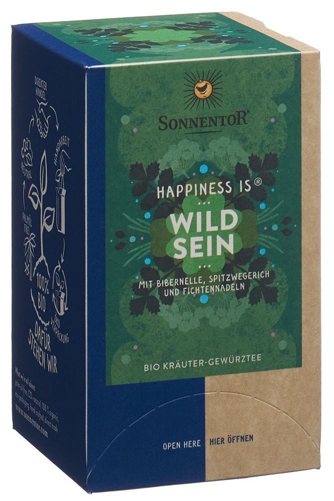 Sonnentor Happiness Is Wild Sein Tee Beutel 18 Stück