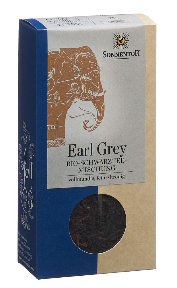 Sonnentor Schwarztee Earl Grey offen BIO Btl 90 g