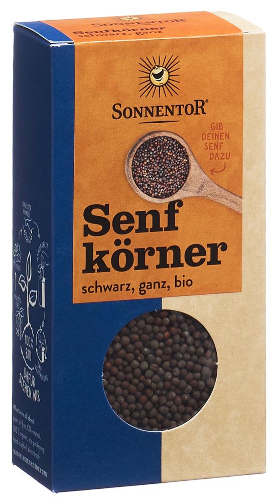 Sonnentor Senfkörner schwarz ganz BIO Btl 80 g