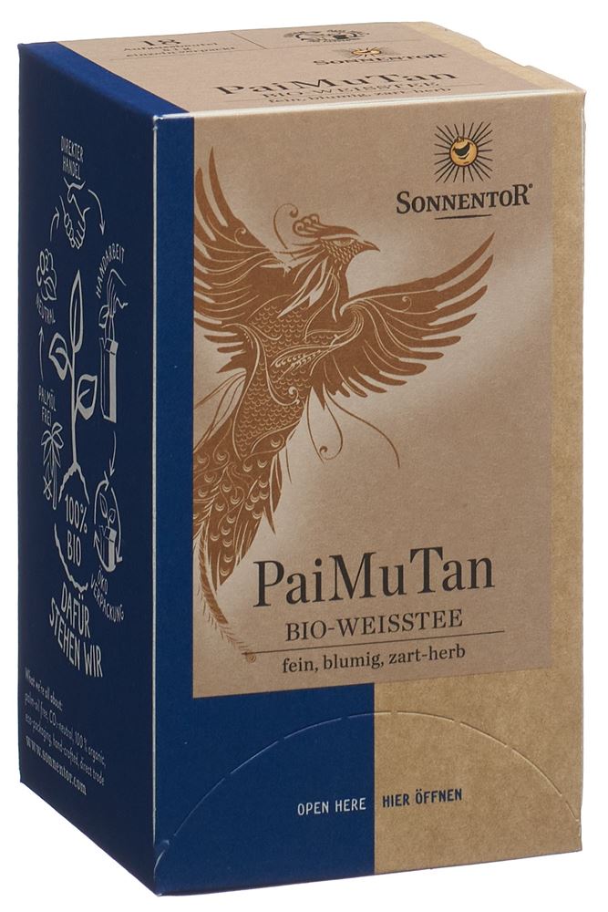 Sonnentor Weisser Tee Pai Mu Tan Beutel 18 Stück