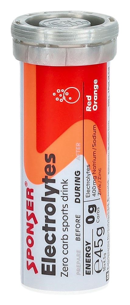 Sponser Electrolytes Tabs Red Orange 10 Stk