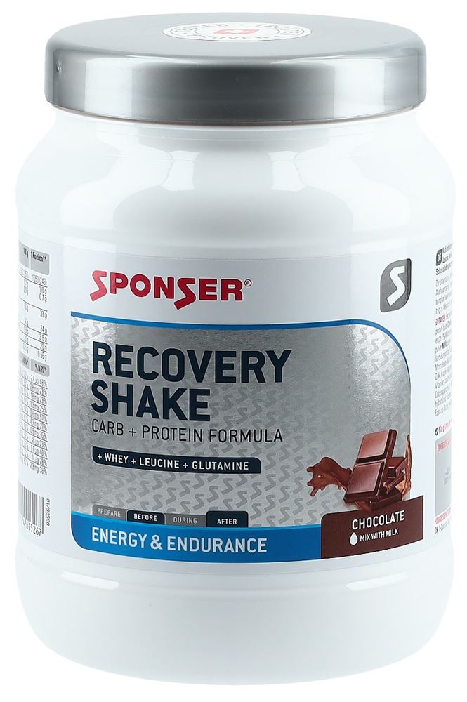 Sponser Recovery Shake Pulver Chocolate Ds 900 G