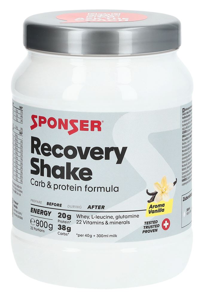 Sponser Recovery Shake Pulver Vanille Ds 900 G