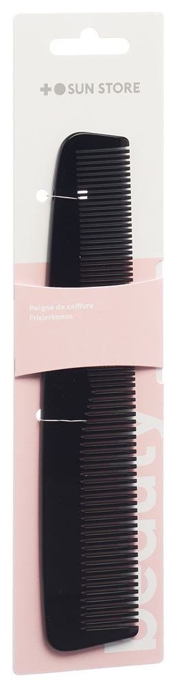 SUN Store Beauty Frisierkamm 20cm Acetat schwarz