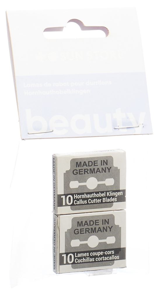 SUN Store Beauty Hornhauthobelklingen 2 x 10 Stk