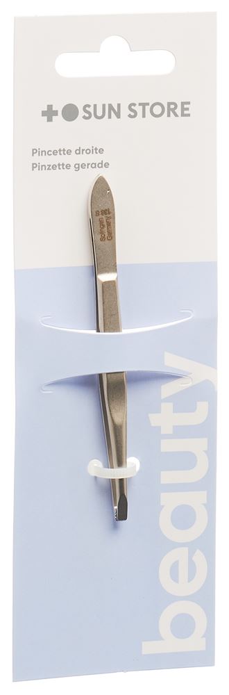 SUN Store Beauty Pinzette gerade vernickelt matt