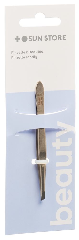 SUN Store Beauty Pinzette schräg vernickelt matt