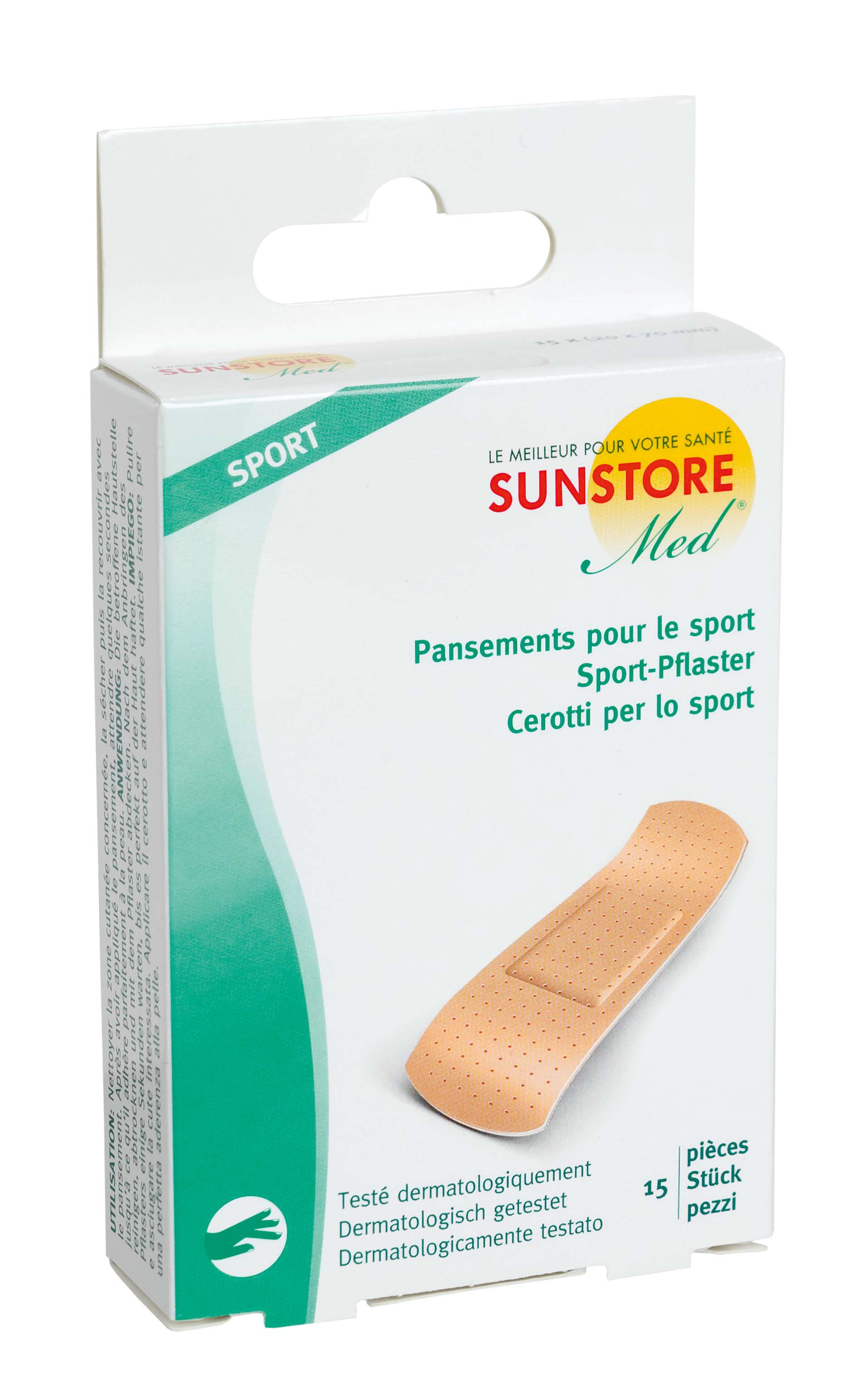 SUN Store Med Sport-Pflaster 15 Stk