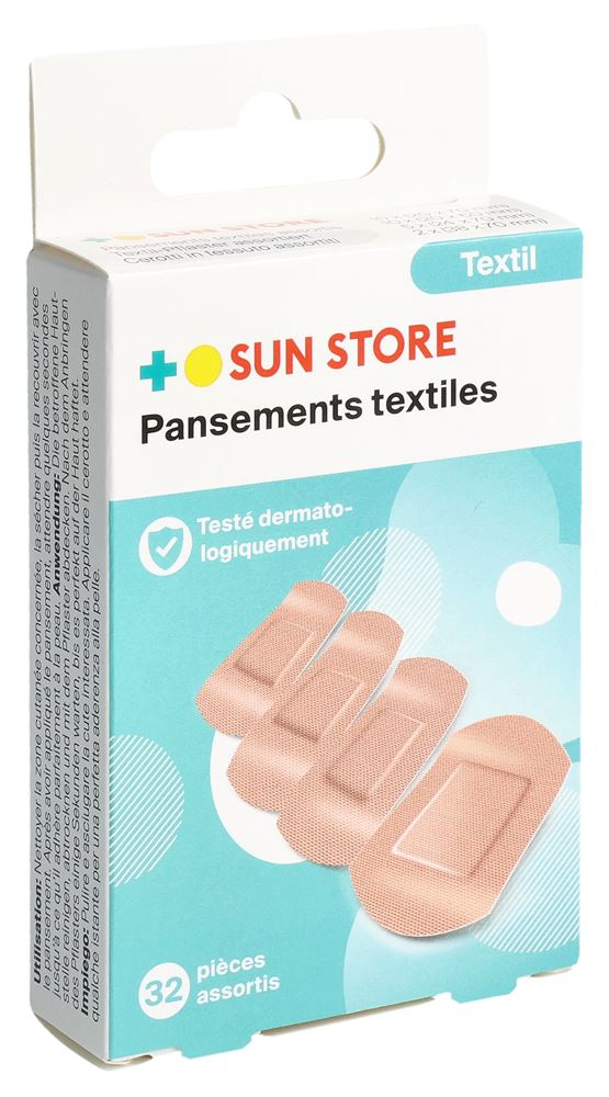 SUN Store Med Textil-Pflaster assortiert 32 Stk