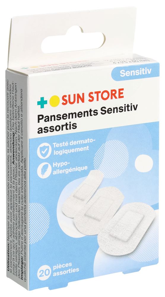 SUN Store Sensitiv Pflaster assortiert 20 Stk