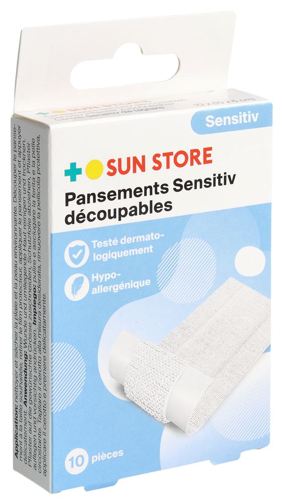 SUN Store Sensitiv Pflaster zuschneidbar 10 Stk