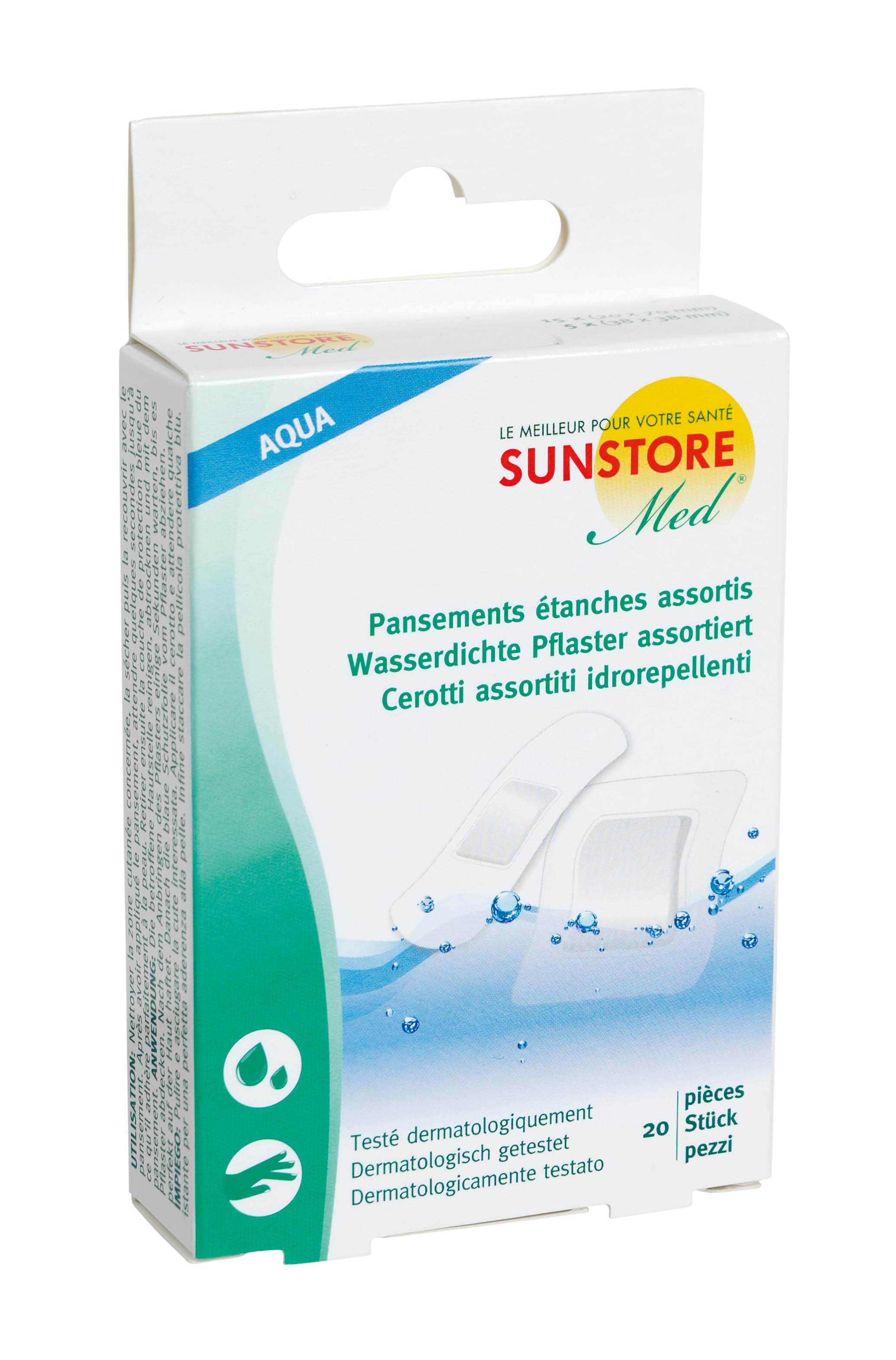 SUN Store wasserdichte Pflaster assortiert 20 Stk