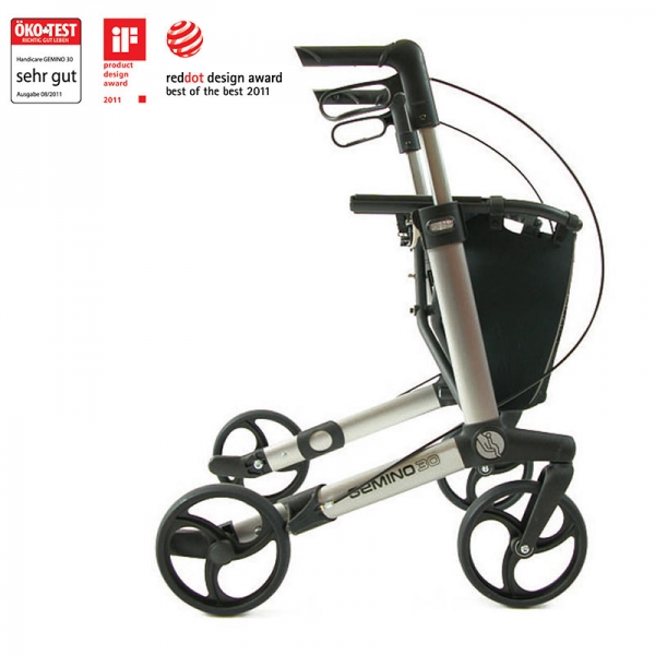 Sunrise Leichtgewicht Rollator Gemino silber 30