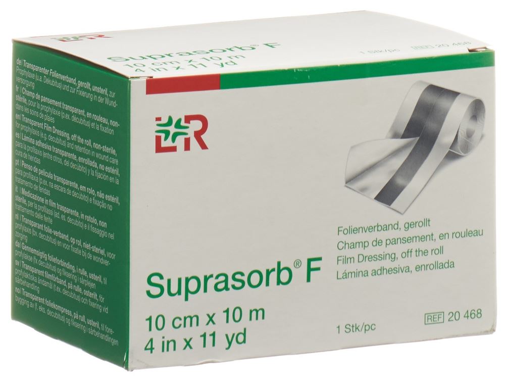 Suprasorb F Folien Verband 10cmx10m unsteril Rolle