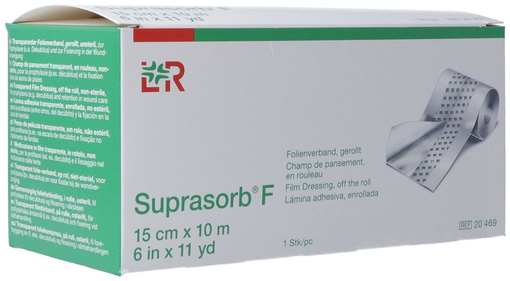 Suprasorb F Folien Verband 15cmx10m unsteril Rolle