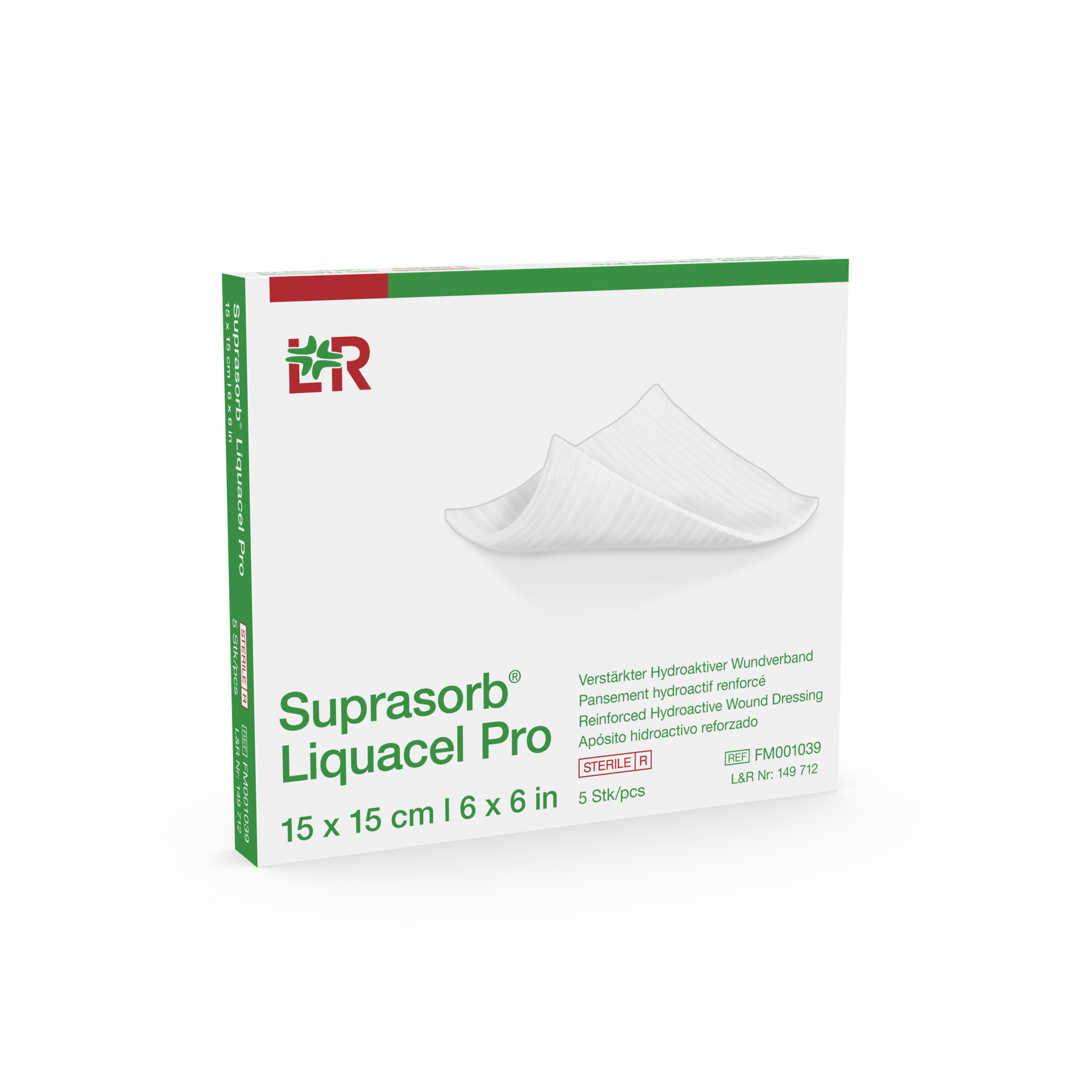 Suprasorb Liquacel Pro 15x15cm 5 Stk
