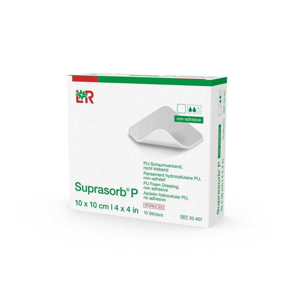 Suprasorb P Schaumverband 10x10cm n klebebend 10 Stk