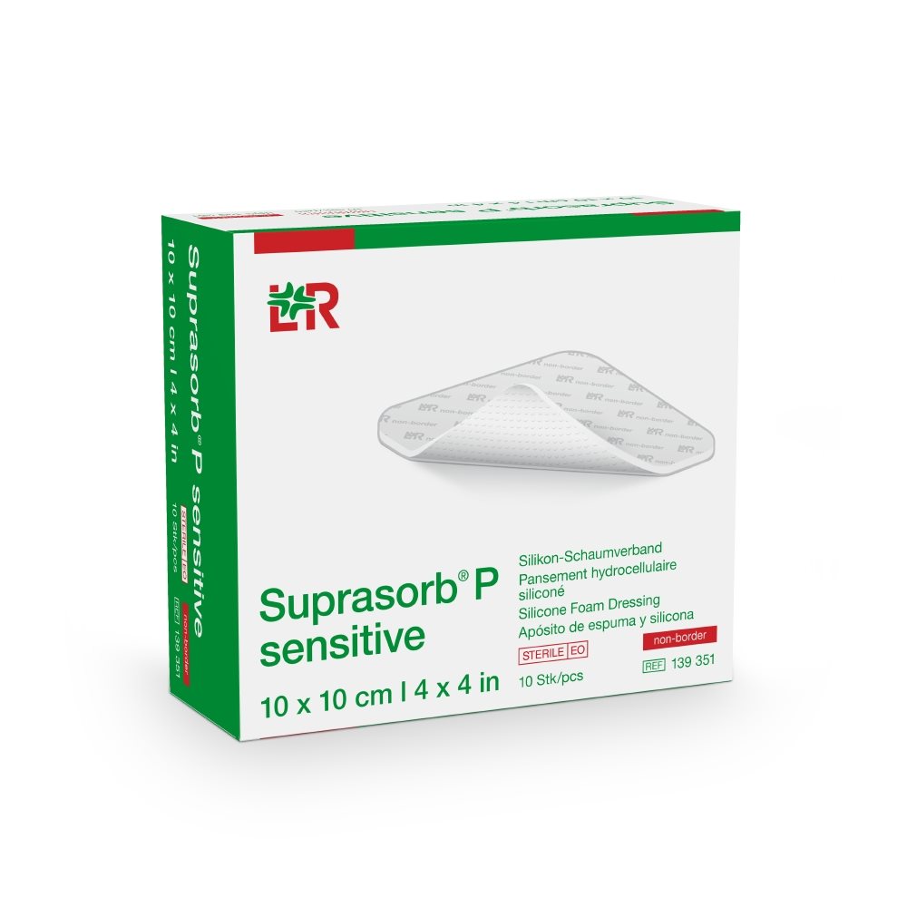 Suprasorb P sensitive non-border 10x10cm 10 Stk