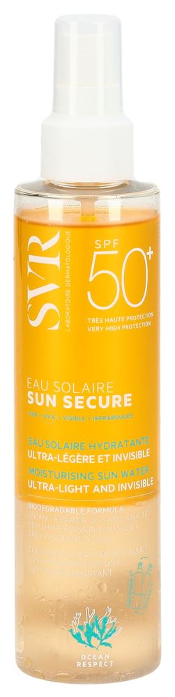 SVR SUN Secure Eau Solaire Spf50+ 200 ml