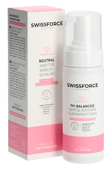 Swissforce Intim-Reinigungsschaum vegan ohne Alkohol & Duftstoffe Fl 150 ml