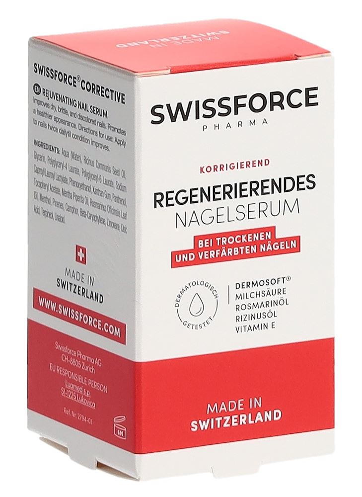 Swissforce Regenerierendes Serum für gelbliche Nägel Glasfl 10 ml