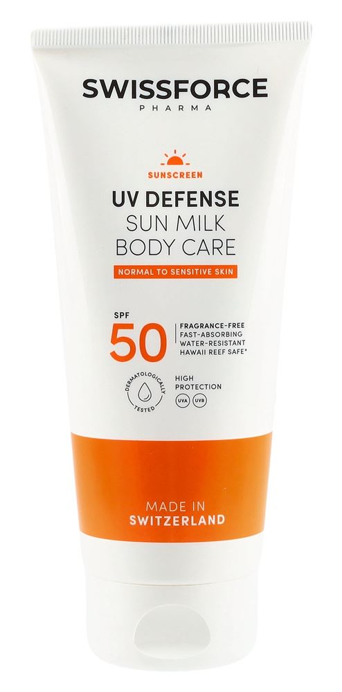 Swissforce Sonnenmilch Lsf50 Pa++++ vegan parfumfrei wasserfest Tb 200 ml