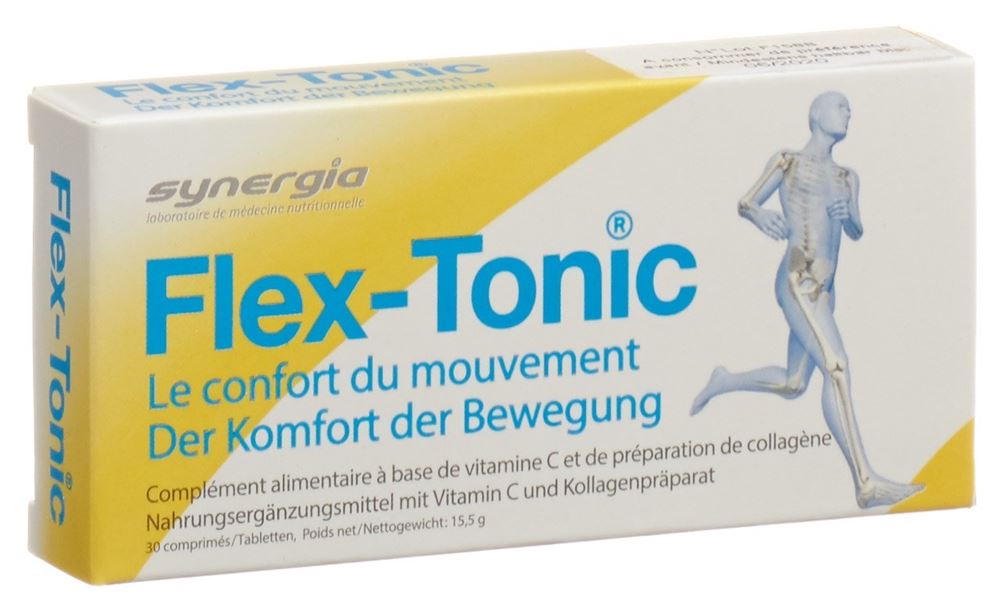Flex-Tonic Nahrungsergänzungsmittel Mit Vitamin C Und Kollagen Tabletten 30 Stück