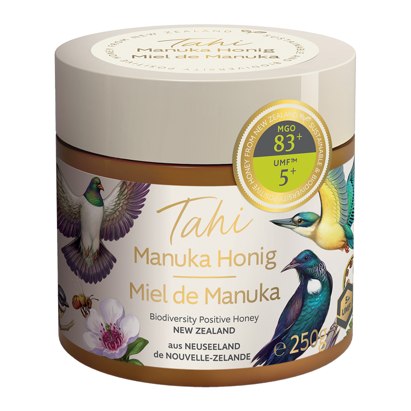 Tahi Manuka Honig UMF 5 + MGO 83 + deutsch/französisch Topf 250 g