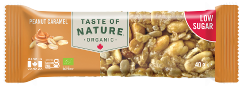 Taste of Nature Low Sugar Peanut Caramel Bio 40 g