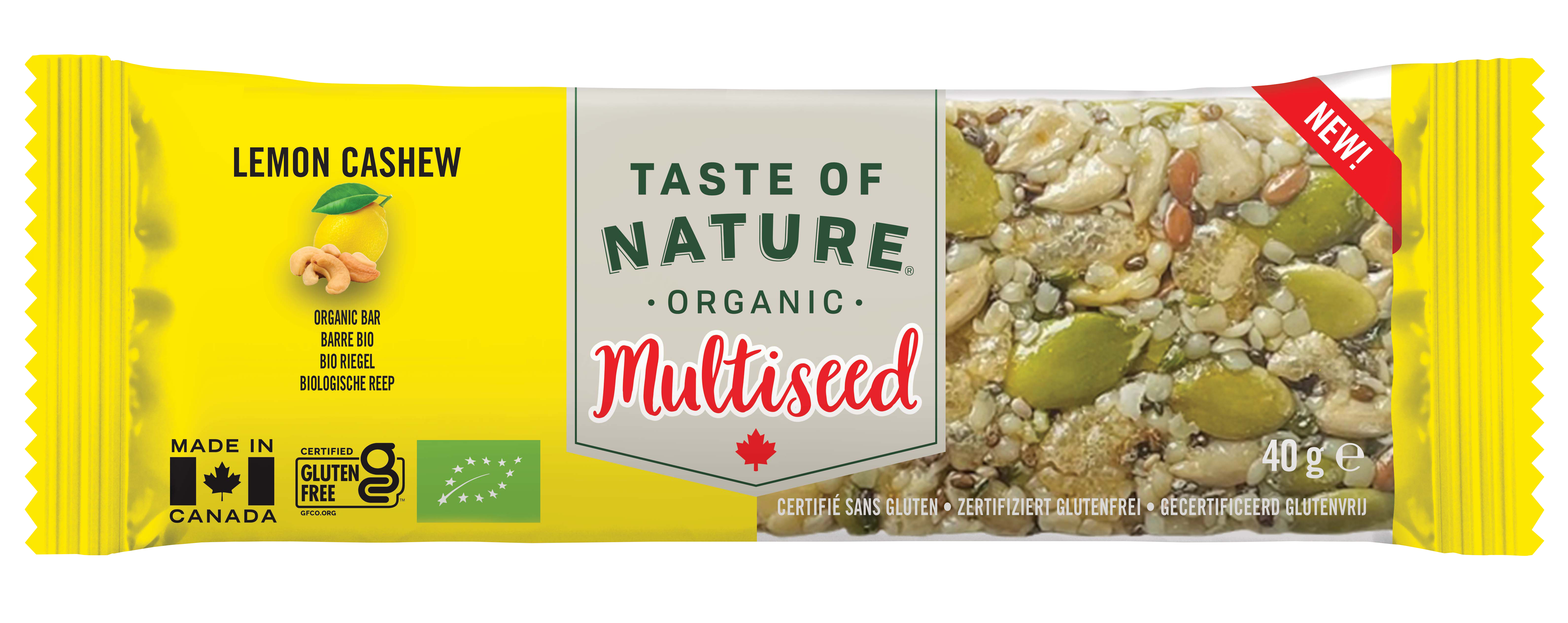 Taste of Nature Multiseed Lemon Cashew Bio 40 g