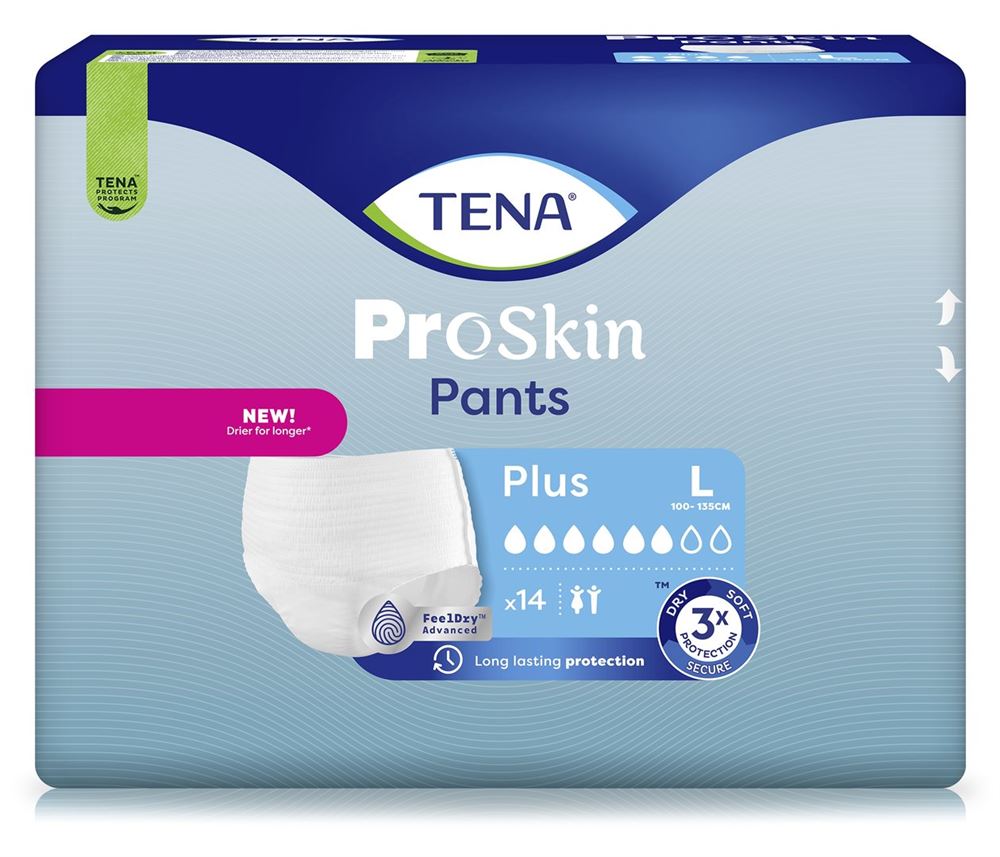 Tena Pants Plus L 100-135cm 14 Stk