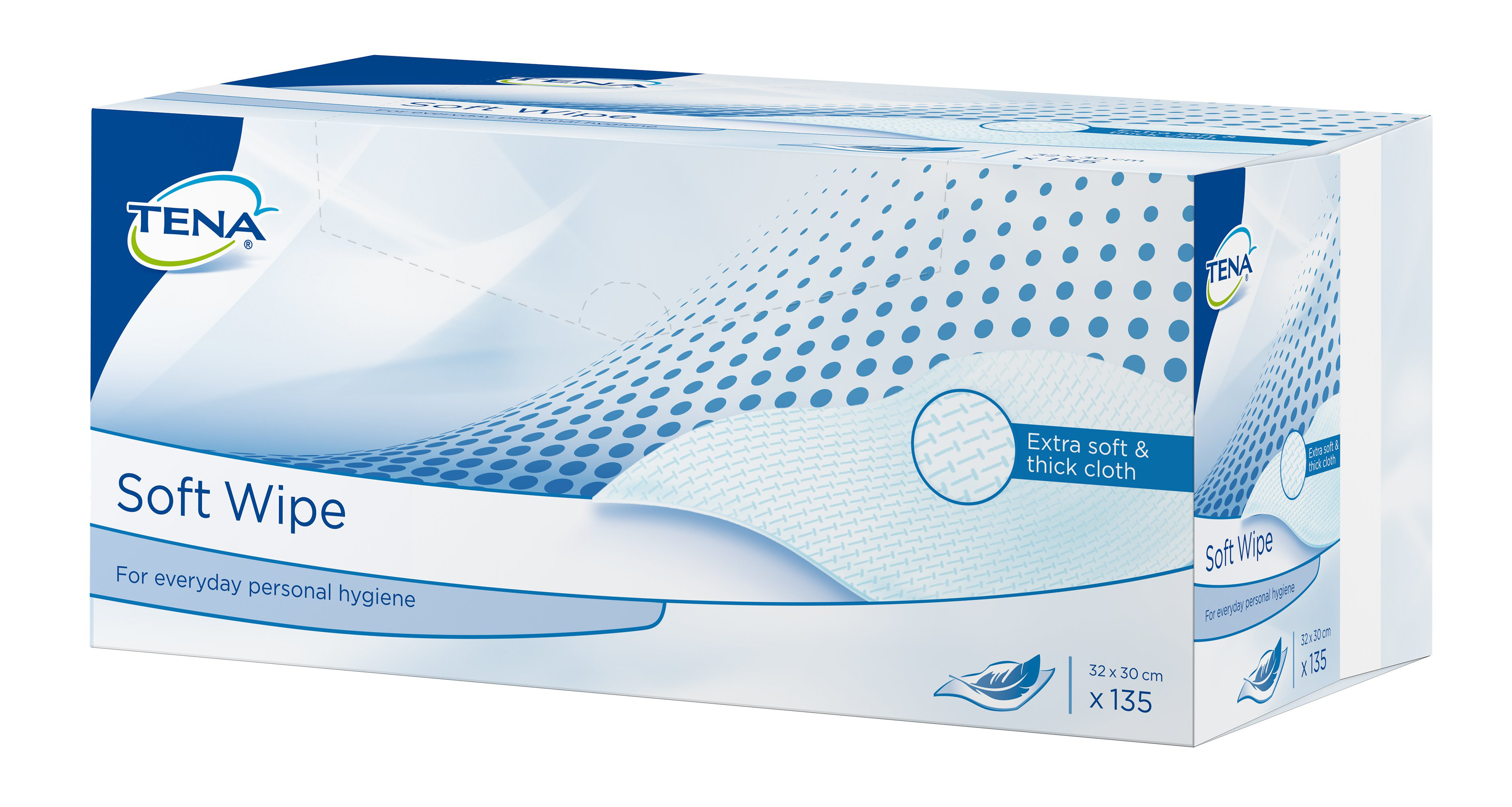 Tena Soft Wipe 30x32cm 135 Stk