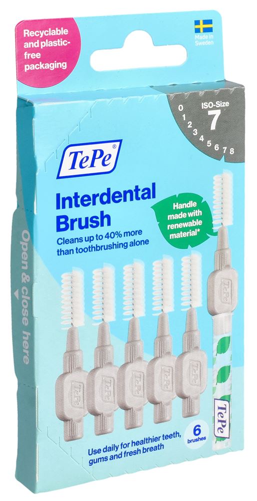 TePe Interdental Brush 1.3mm grau 6 Stk