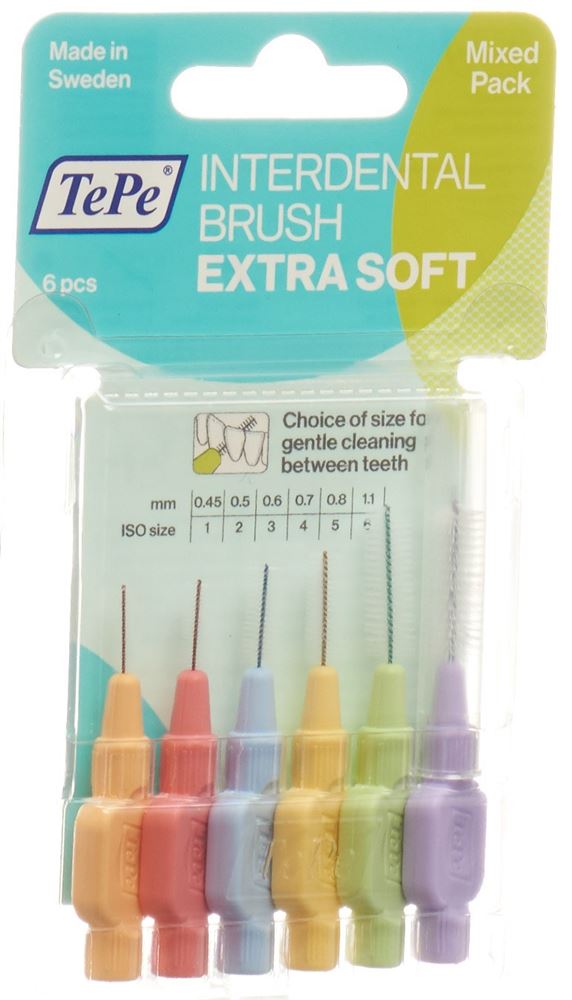 TePe Interdental Brush x-soft ass 6 Stück Blist
