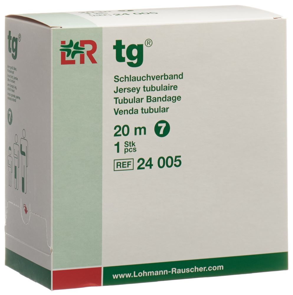 tg Schlauchverband 7cmx20m weiss Rolle