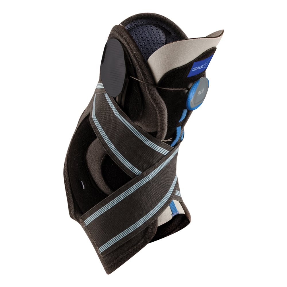 Thuasne Sprunggelenkorthese Malleo Dynastab Boa Gr2 grau/hellblau