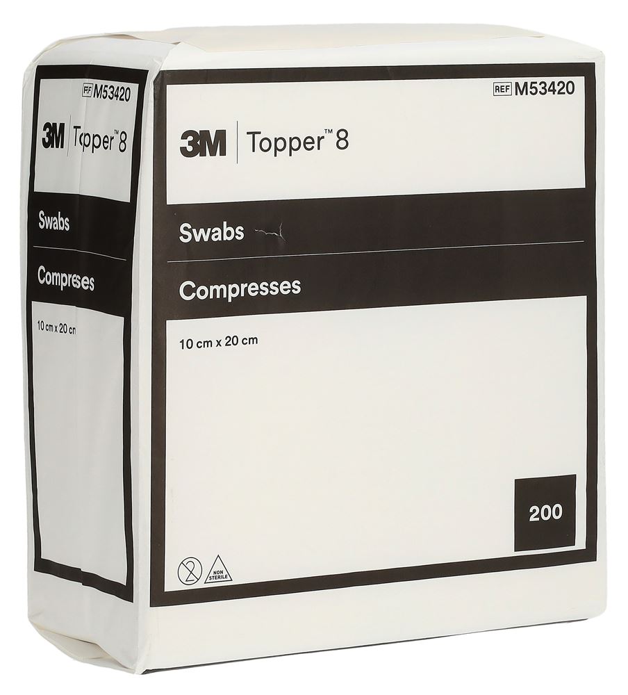 Topper 8 NW Kompressen 10x20cm unsteril 200 Stk
