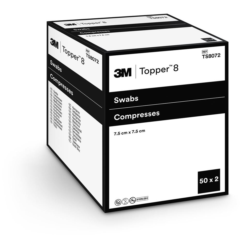 Topper 8 NW Kompressen 7.5x7.5cm steril 100 Stk