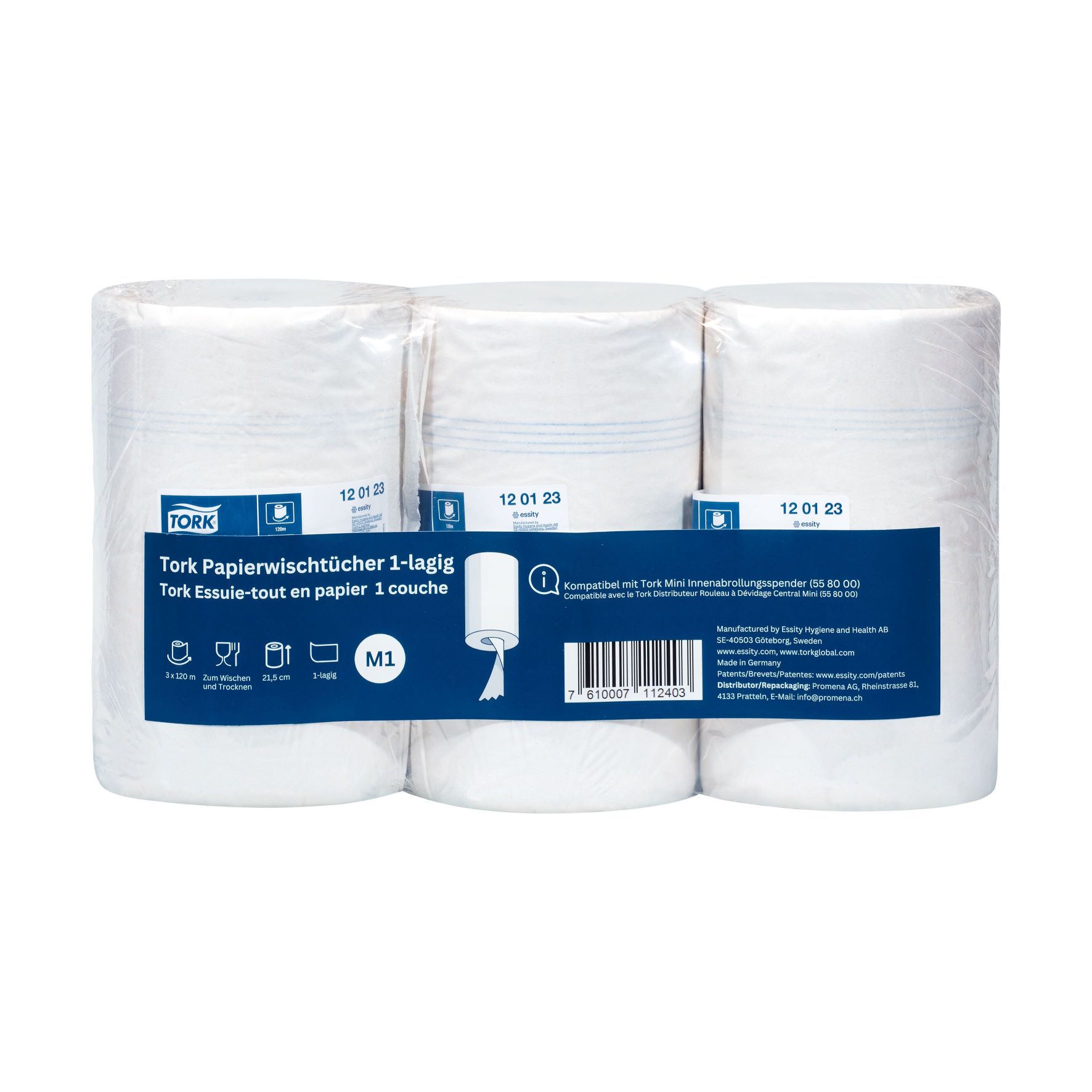 Tork Papierwischücher standard 1-lagig 3 Stk