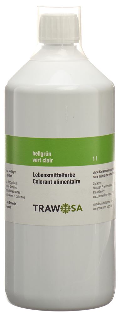 Trawosa Lebensmittelfarbstoff hellgrün Fl 1000 ml
