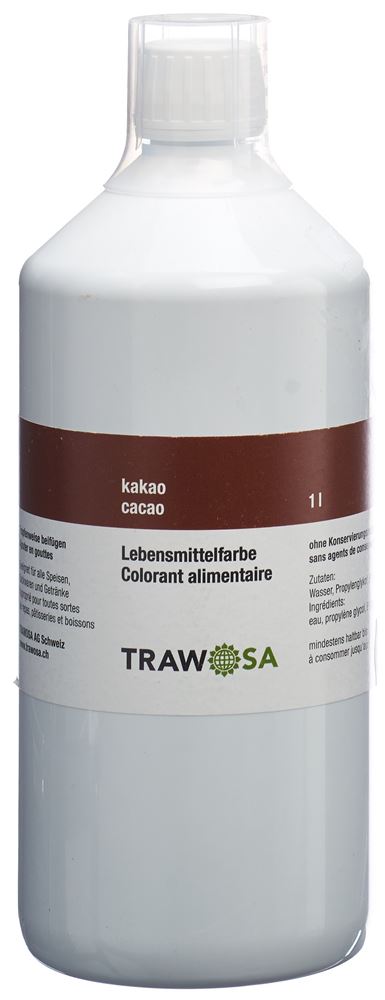 Trawosa Lebensmittelfarbstoff kakao 1000 ml