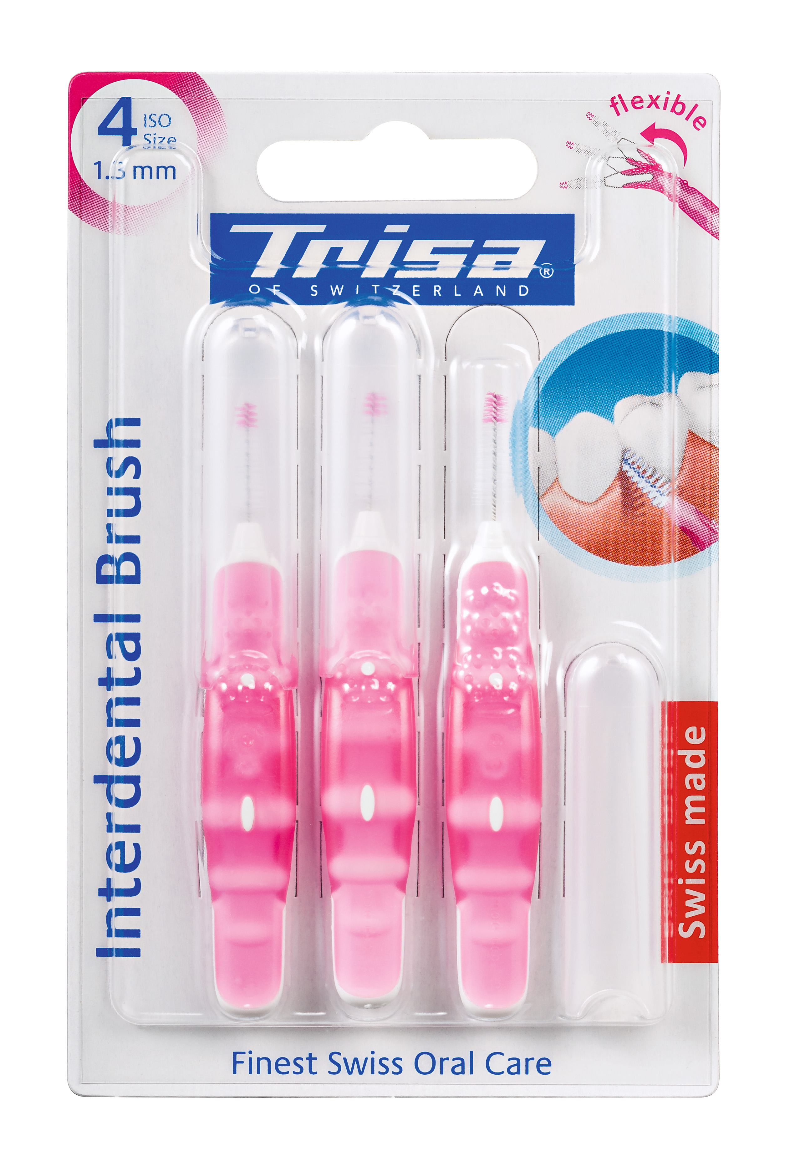 Trisa Interdental Brush ISO 4 1.3mm 3 Stk