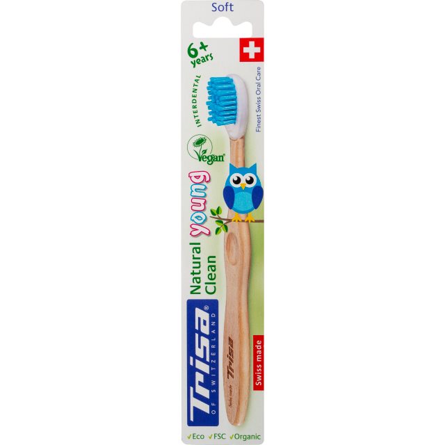 Trisa Natural Clean Holzzahnbürste Young soft